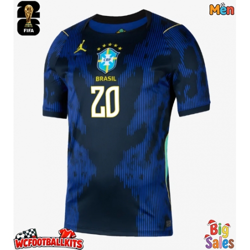 Brazil Lucas Paqueta #20 Replica Away Stadium Shirt World Cup 2026 Short Sleeve